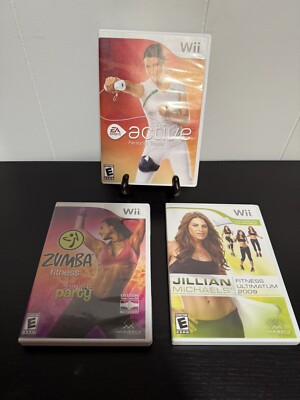 Three Wii Workout Games Active, Zumba & Jillian Michaels