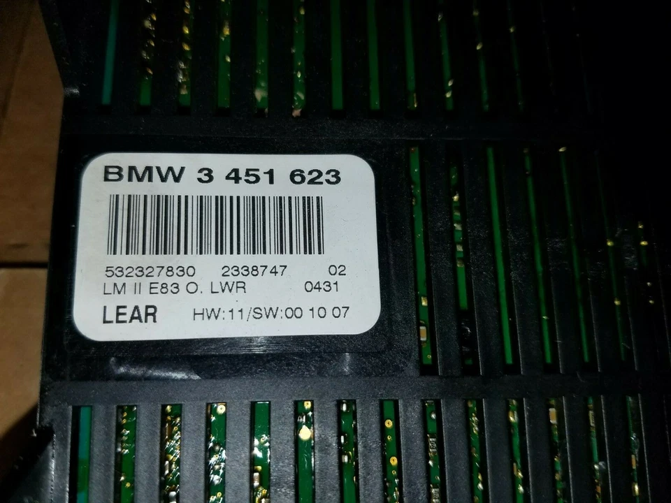 2007 2008 2009 年 2010 宝马 E83 X3 ECU 灯控制模块 LM II LWR LCM 3451623 — 第 2/4 张图片
