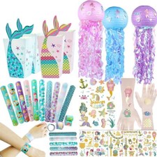 Little Mermaid Party Favors - Memmaid Slap Tattoo Stickers Birthday Party Decor