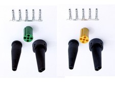 Aspöck Bajonettanschluss Bajonettbuchse Bajonettverbinder Set 5pol. grün + gelb