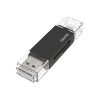 Hama Lettore Di Schede Usb, Otg, USB-A + Micro Usb, Usb 2.0, Sd/Microsd
