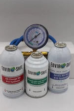 Envirosafe Arctic air for R12, Auto AC support with Oil, Proseal, charging gauge