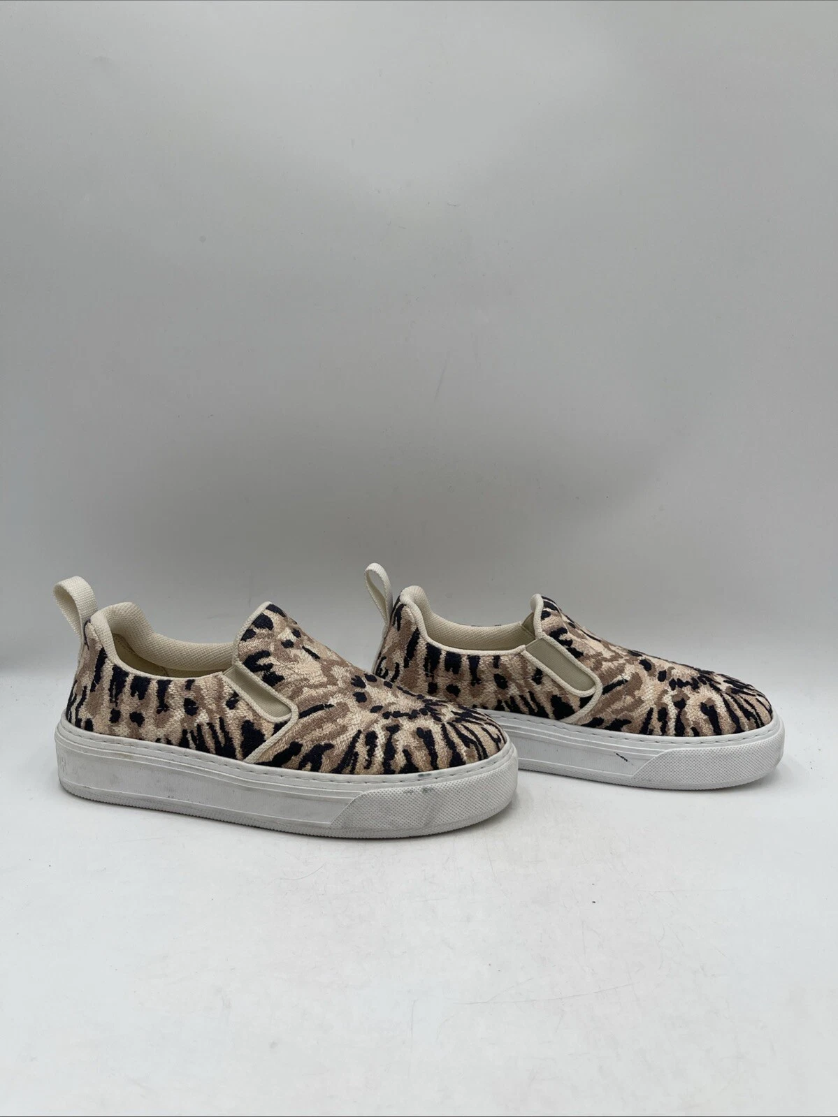 Baskets solaires femme Christian Dior tie dye à enfiler beige/bleu marine taille 36