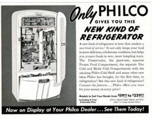 1942 Philco Refrigerator vintage print ad