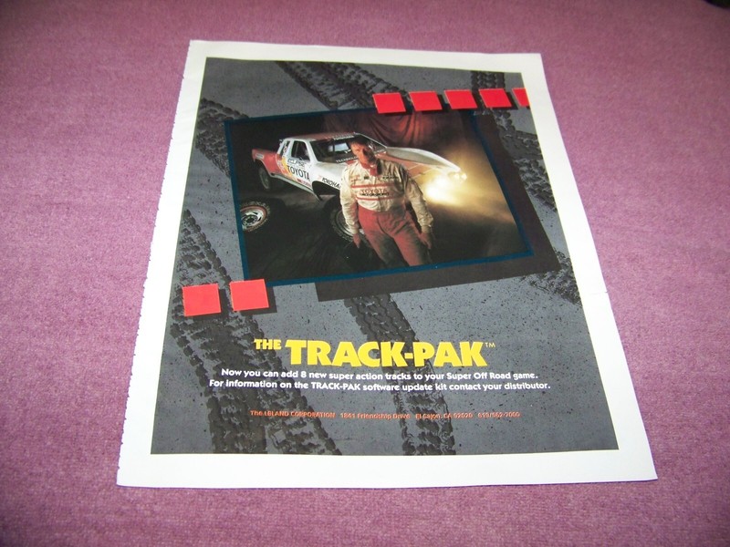 Vintage Arcade Game Ad 1989 Track-Pak Kit for Super Off Road