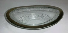 SIGNED ANNIEGLASS Oval 7 1/4" Glass Bowl ROMAN ANTIQUE Limited Edition Numbere