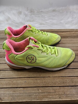 Zumba Women's Impact Pulse Fitness/Dance Shoes, Sz Neon Yellow/ Green  Pink