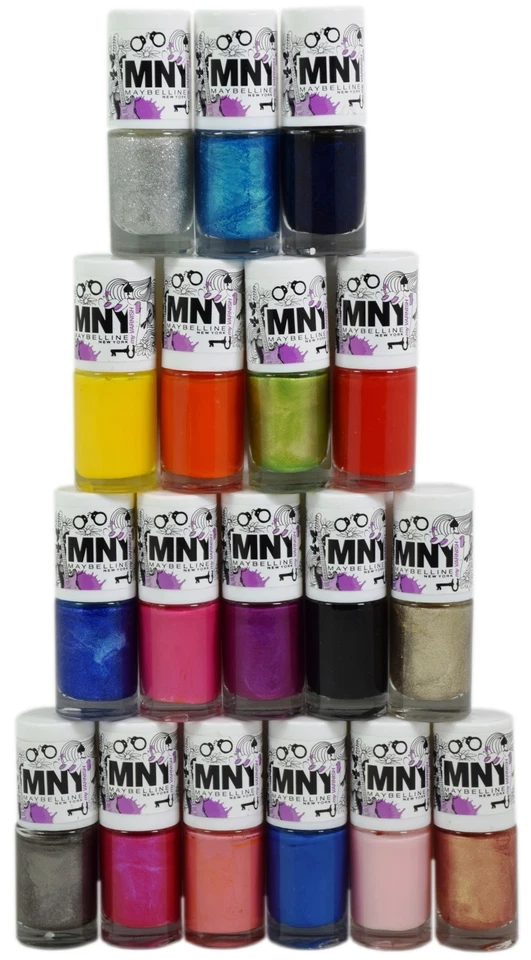 Maybelline New York MNY Nail Polish 7ml 18 Colours To Choose From