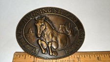 RUNNING STRONG FOR AMERICAN INDIAN YOUTH BELT BUCKLE HORSE