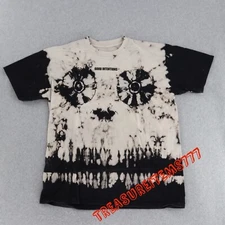 Good Intentions Nav Mens XO NEW T-Shirt Black Beige Tie Dye Skull Tour Merch XL