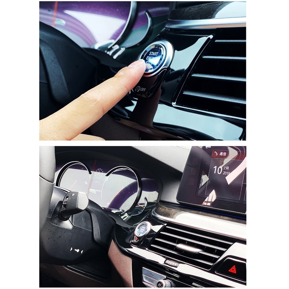 Diamond Crystal Start Stop Switch Button For BMW E Chassis E90 E92 E60 ...