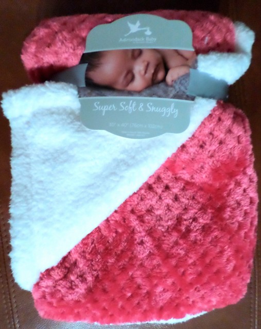 dark pink baby blanket