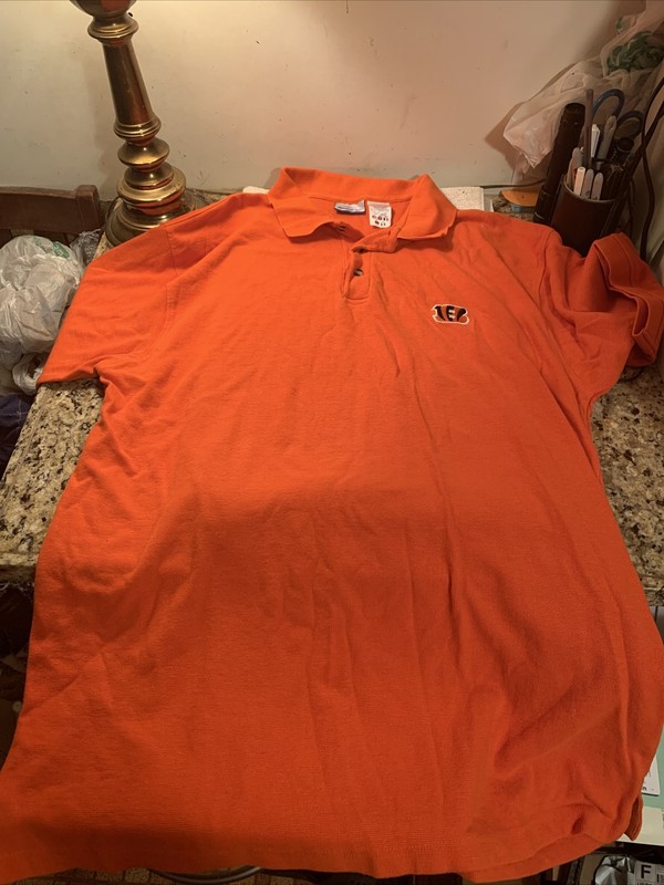 CINCINNATI BENGALS REEBOK POLO SHIRT AFC SIZE 3XL EMBROIDERED ORANGE NEW NO TAG