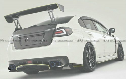 VRS Style Carbon Rear Bumper Side Spats Fin For 14-18 Impreza WRX STI S4 VAB VAF - Picture 6 of 12