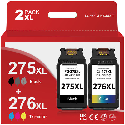 Ricambio Canon 275 276 Cartuccia Inchiostro Nero PG-275XL Compatibile Canon - Alta Resa, Per PIXMA TR4720/TS3500 Inchiostro Alta Resa