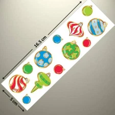 Mrs Grossman's Sticker - JOLLY ORNAMENTS, CHRISTMAS - GOLD FOIL - UP TO 20% OFF!