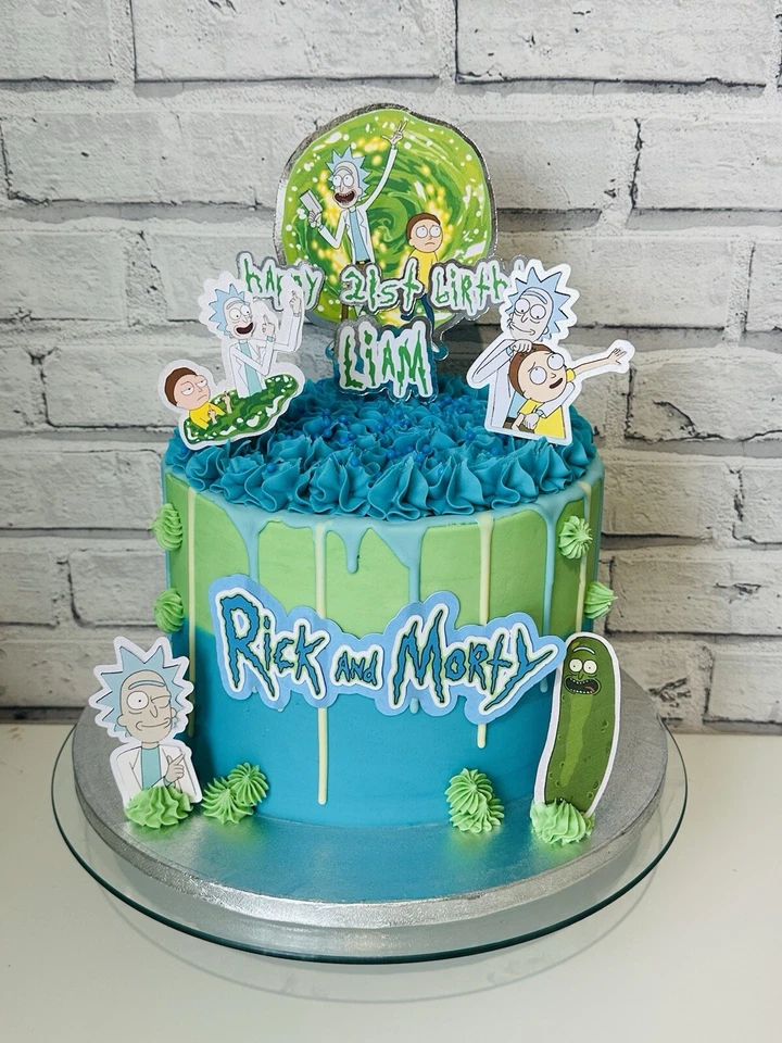 Rick And Morty Cake Topper Set