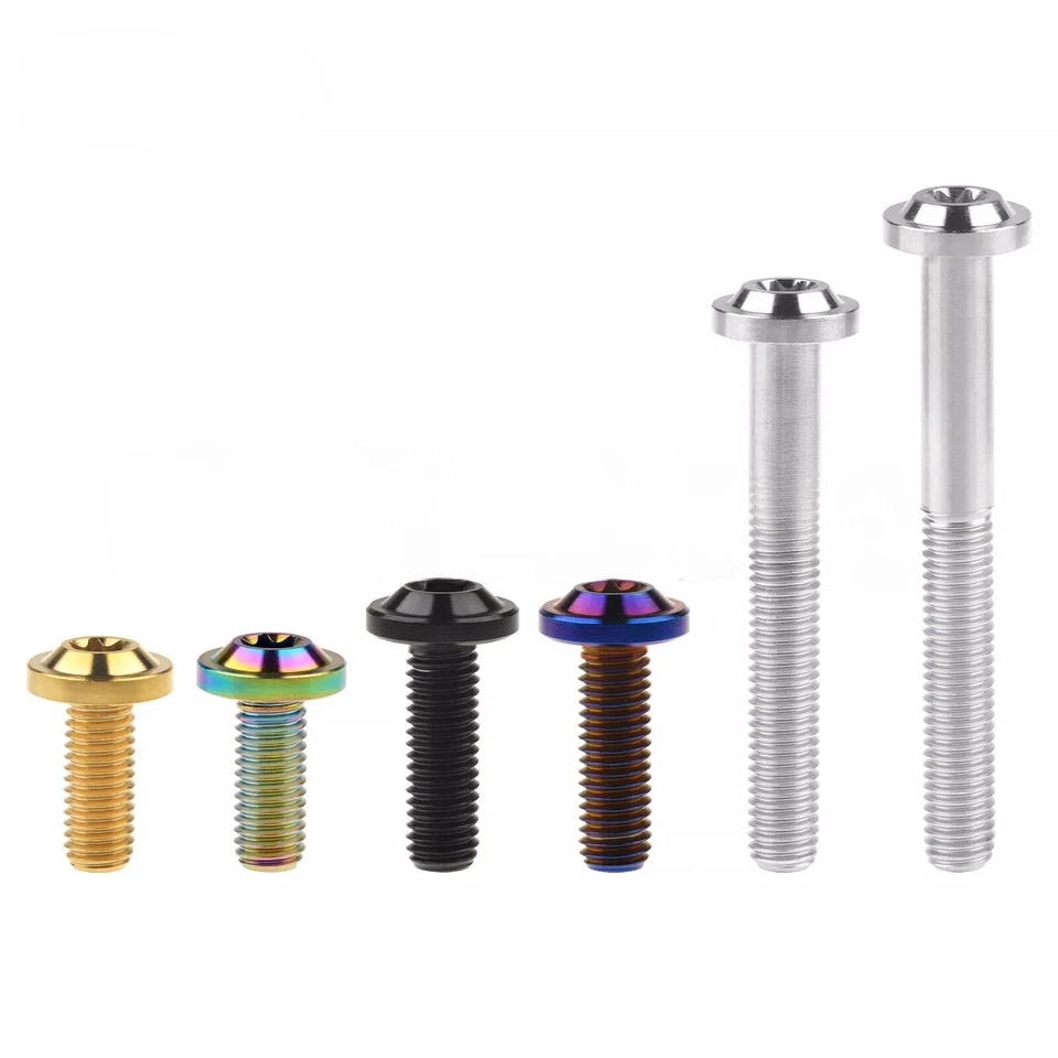 Tornillo Torx Tornillo Titanio M8x1.25 10 15 20 25 30 35 40 50 60 70 mm 2 piezas - Imagen 4 de 4