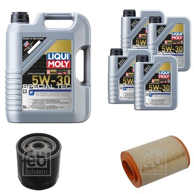 FEBI Inspektionspaket 9L LIQUI MOLY SPECIAL TEC F 5W-30 für Alfa Romeo Spider