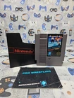 Pro Wrestling (Nintendo NES, 1987) CLEANED & TESTED W/MANUAL & OEM SLEEVE