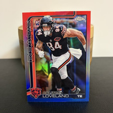 Topps 2023 Chrome Football Rookie Colston Loveland Bears Red White Blue #345