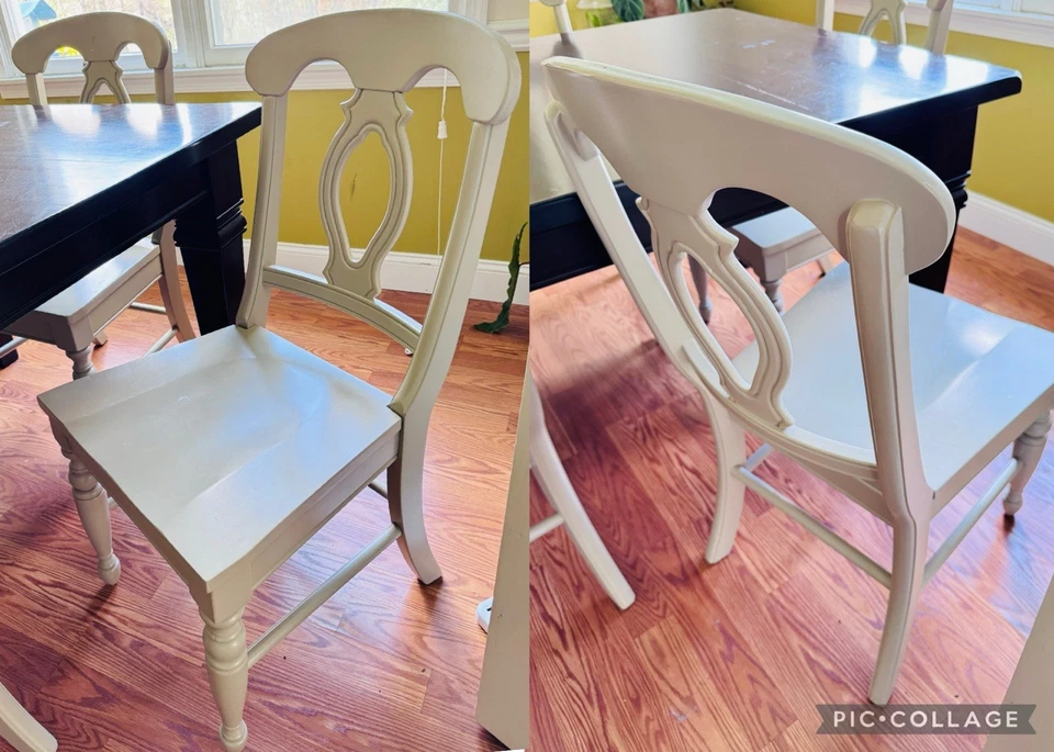 Broyhill Light Grey Dining Room Chairs Set of 6 Excellent Condition Orig over 1k - Image 4 of 4