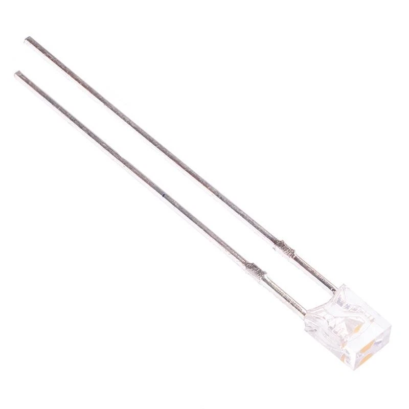 10 x Warm White 3 x 2mm Rectangular LED 1300mcd 130° - Bild 1 von 1