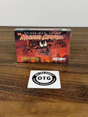 Spider-Man Venom Maximum Carnage Acclaim Promo Cassette Tape *SEALED* w/ Cards!