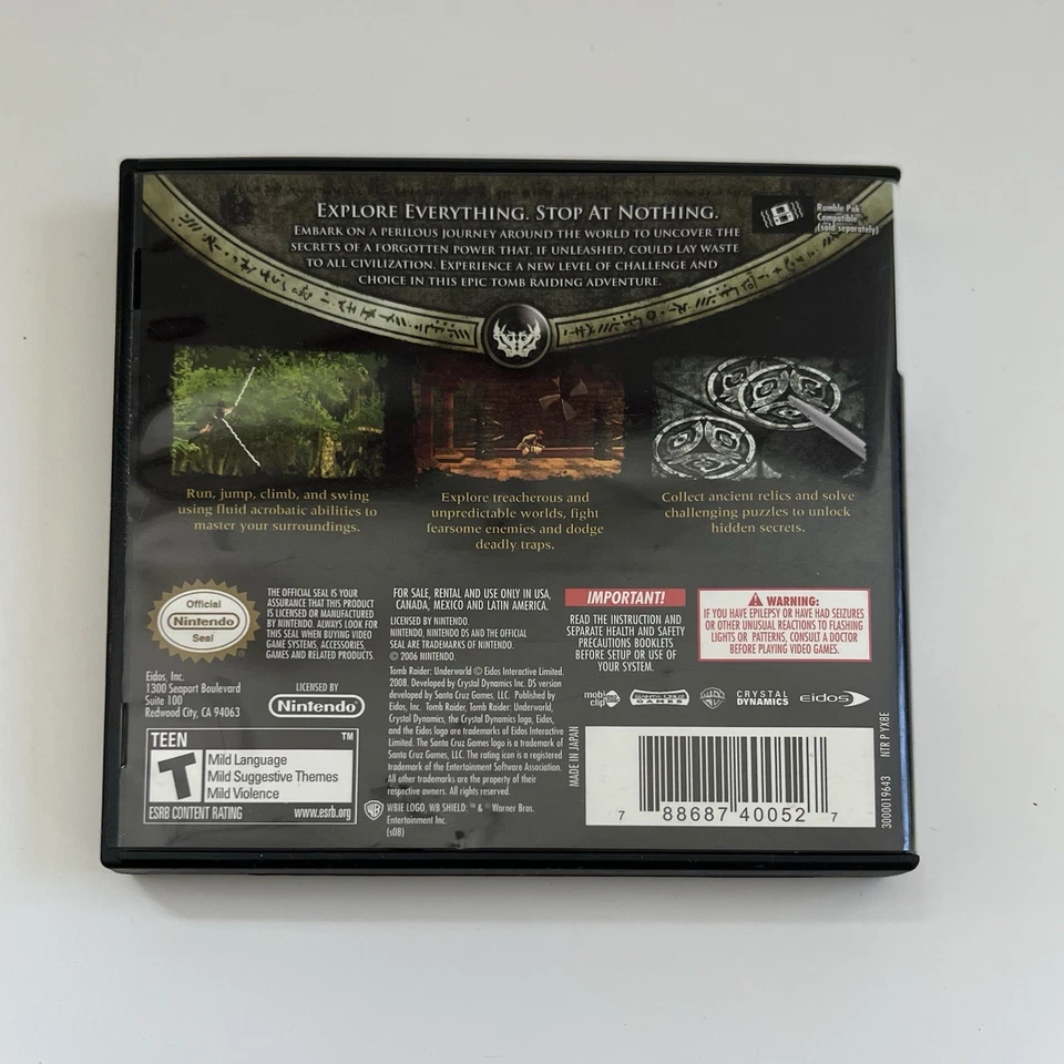 Tomb Raider: Underworld Nintendo DS - Completo con manual Foto 2 de 4