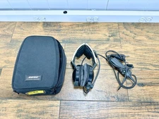 AS IS FOR PARTS OR REPAIR Bose Aviation A10 Dual GA Plugs Headset AHX-32-01 Y68