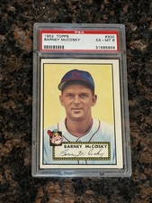 1952 Topps Barney McCosky #300 Baseball Card PSA 6