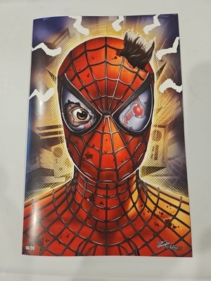 MILES MORALES CJ KENNINGTON SKETCH BOOK 1ST EDITION Ltd 14/20