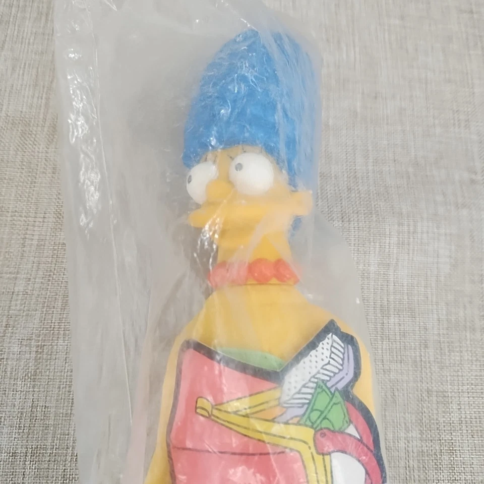 Vintage 1990 Burger King The Simpsons Marge Maggie Bart Lisa Plush Toy New *Read - Image 2 of 4