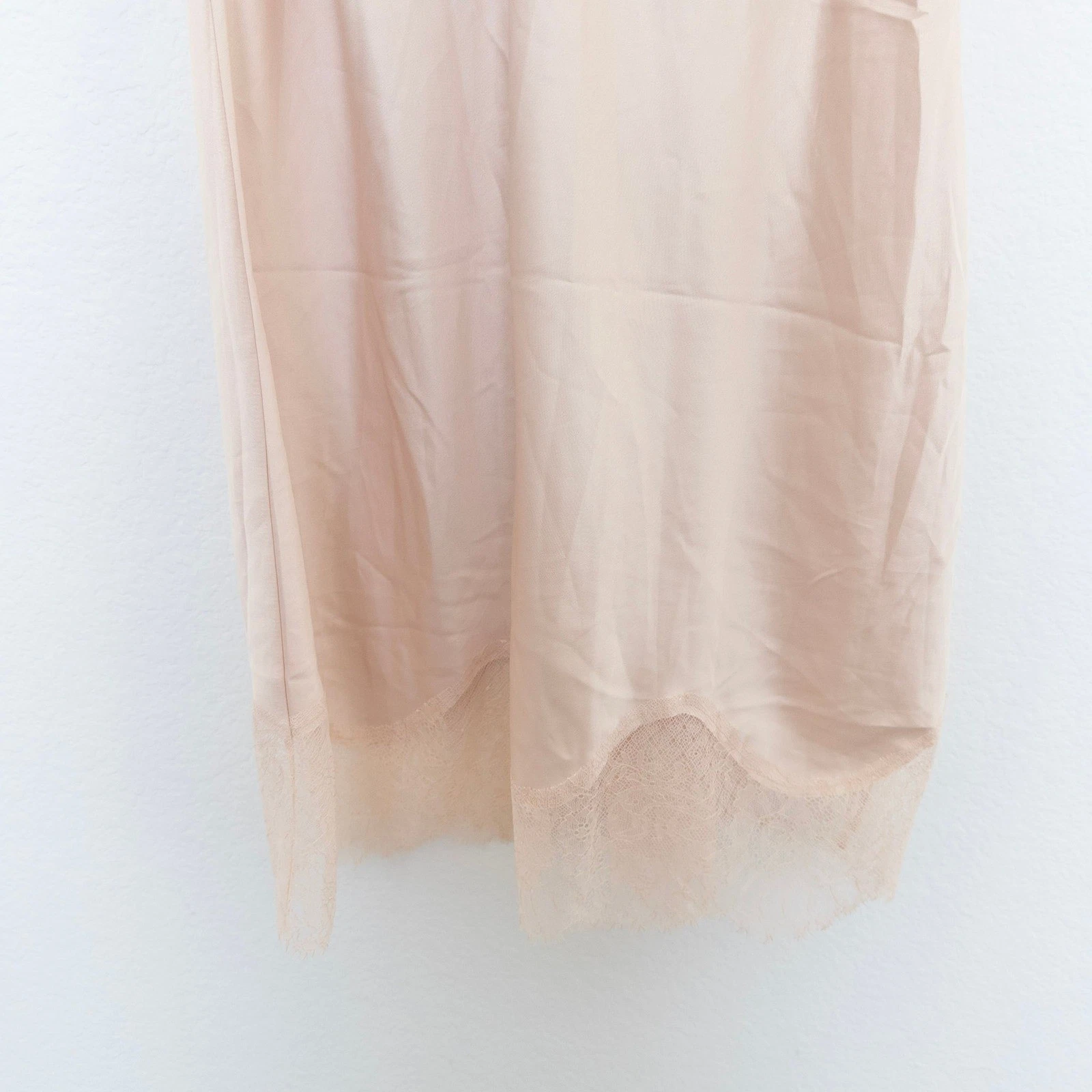 UNDERCOVER Abito donna slip Y2K Victoria's Secret taglia L champagne pizzo coquette lingerie