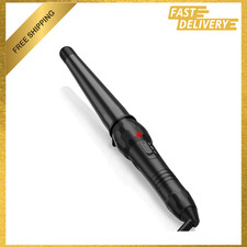 Ceramic Tapered Curling Wand 3/4 Inch to 1 1/4 Inch for Short Hair, Curling Iron