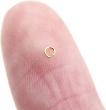 18K 2MM Gold Jump Rings Open Jump Rings 100PCS 2MM Jump Rings for Jewelry Making