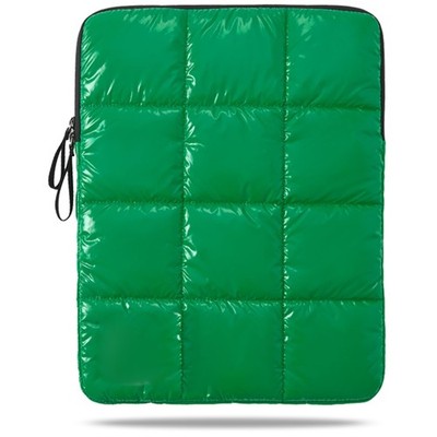 Puffy Laptop Sleeve 13 Inch Green, Waterproof Carrying Case Bag for Women, Fl...