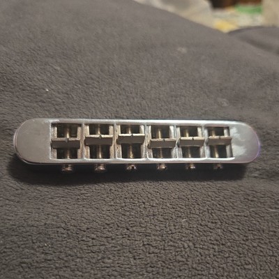 1980 Gibson Three-Point Top-Adjust Tune-o-Matic Bridge ES335 SG Explorer Victory