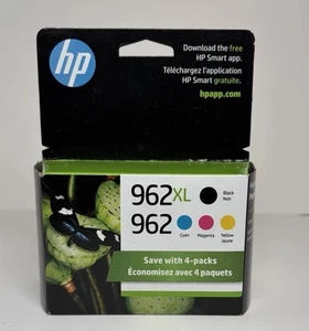 HP 962XL noir 962 Cyan Magenta Encre véritable jaune paquet de 4 3JB34AN - FRESH