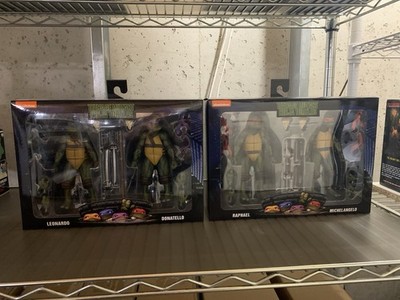NECA TMNT 1990 2-PACKS SET TEENAGE MUTANT NINJA TURTLES ACTION FIGURE NEW