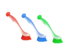 Plastic Long Handled Scrubbing Suction Cup Durable Bristlesdish Washing Brush.wa