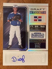 2018 PANINI CONTENDERS DRAFT PICKS AUTO PARALLEL JHON DIAZ /99