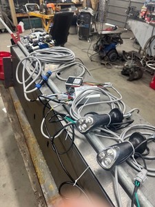 24 volt hydraulic solenoilds and wiring off excavator rotating grapple
