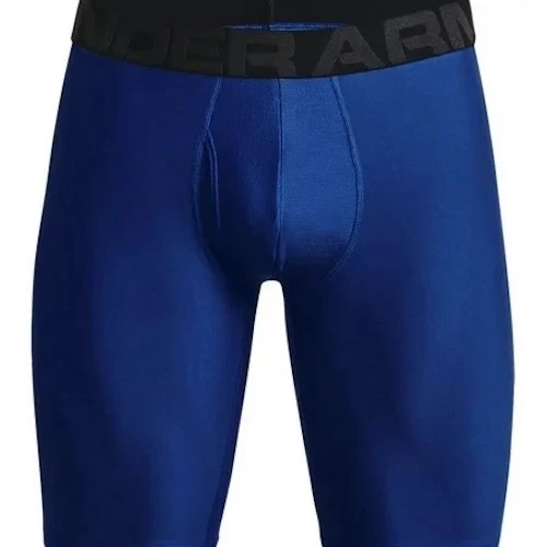 Cueca boxer Under Armour L20529 azul/cinza pacote com 2 9” Tech preta masculina tamanho P - Imagem 2 de 4