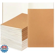 Nicunom 30 Pack A5 Kraft Notebooks, Bulk Blank Journals for Kids, Travel Jour