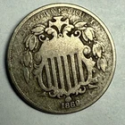 1869 Shield Nickel — photo from another recent sale