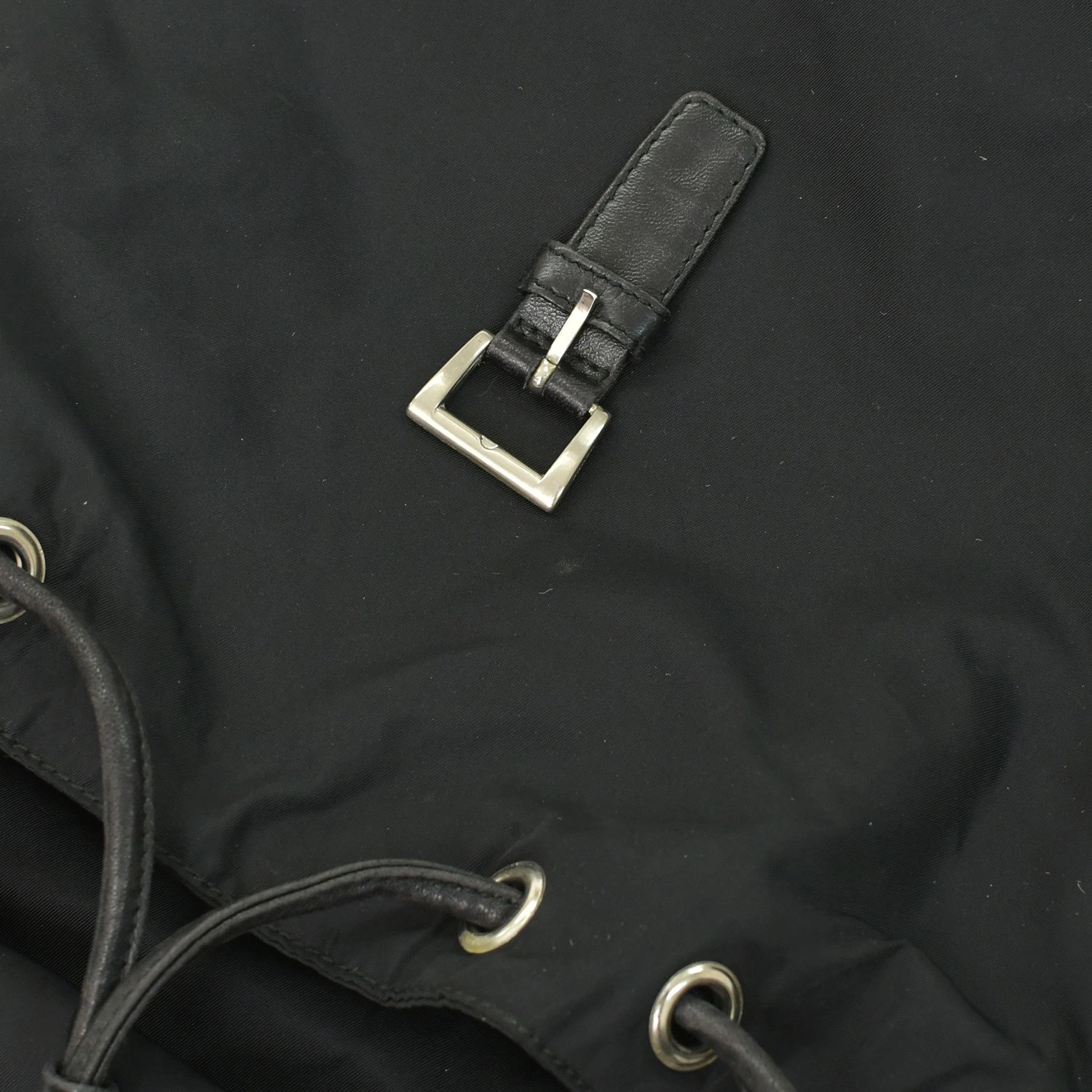 PRADA Chain Backpack Mini Triangle Logo Tessuto L… - image 13