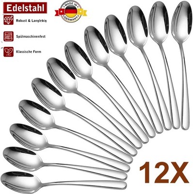 12xTafellöffel Edelstahl Menülöffel Esslöffel Suppenlöffel Küche Löffel Geschirr