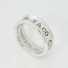 Size 6 Tiffany & Co 1837 Ring Concave in Sterling Silver FREE Shipping