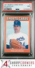 1991 ALLAN KAYE'S SPORTS CARDS NEWS MAGAZINE HAND CUT #1 NOLAN RYAN HOF PSA 9